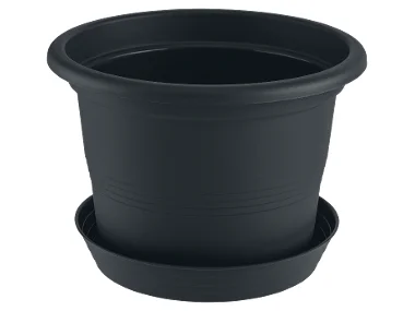 Vaso per piante con sottovaso, 28 cm