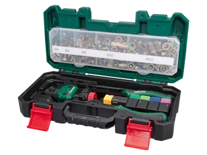 Pinza rivettatrice con accessori, 151 pezzi