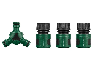 Connettori, set pistola o set doccetta con connettori per irrigazione, 3 o 4 pezzi