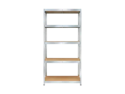 Scaffale in metallo con 5 ripiani, 180x90x40 cm